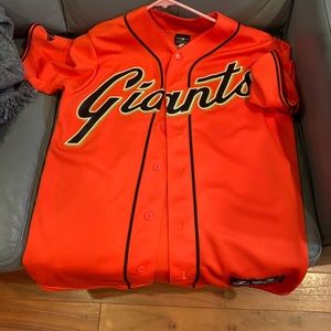 orange giants posey jersey small